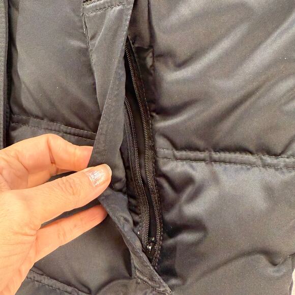 Coach Winter Coat Women's Black S 90% Down Fur Lined Hood Quiet Luxury EUC - Picture 5 of 11